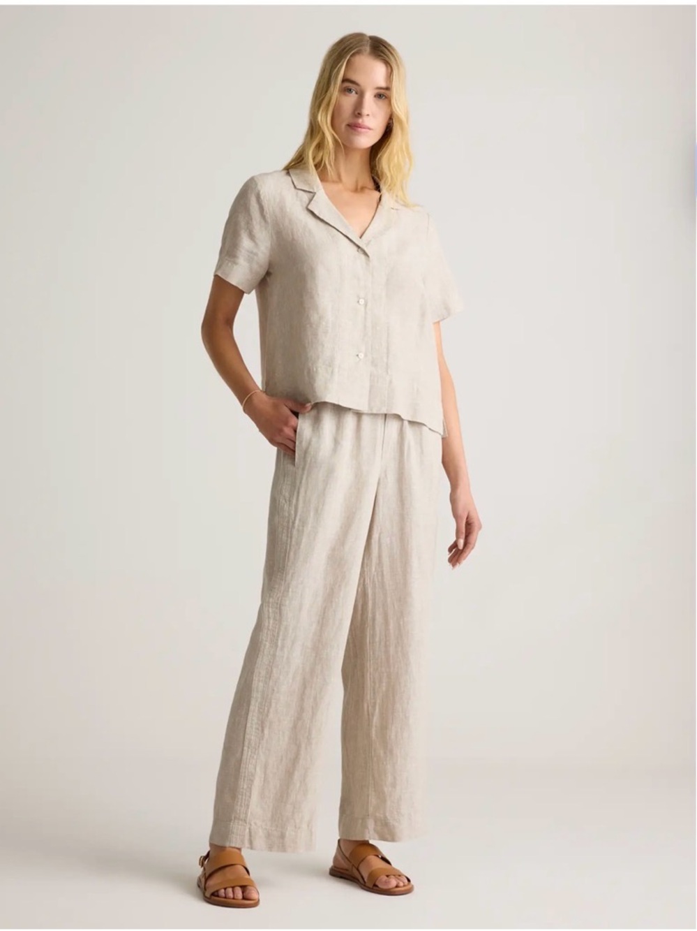 Quince European linen Wide-Leg Linen pants